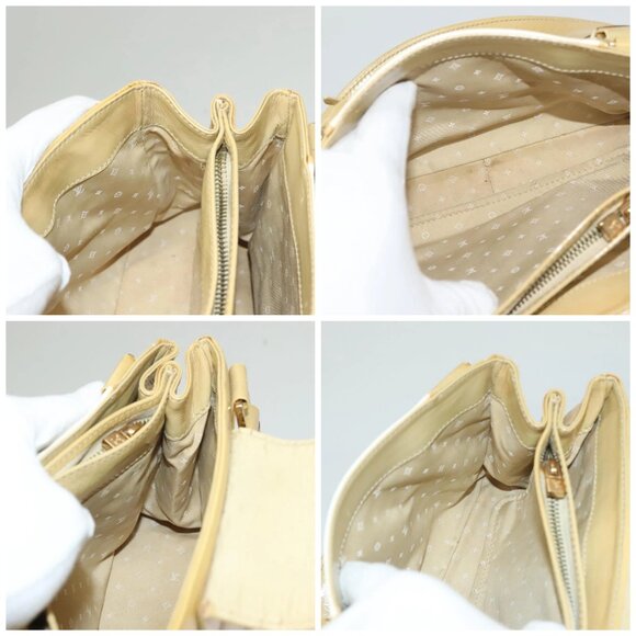 LOUIS VUITTON Cruise line Sac Bicolor Hand Bag Enamel Yellow - Picture 13 of 15